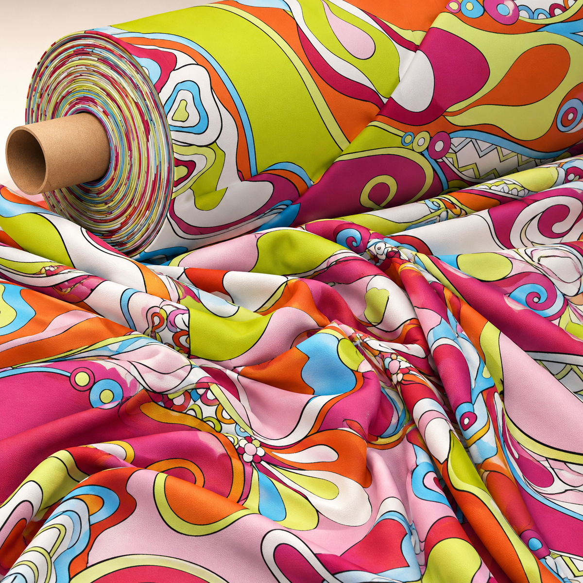 Vibrant Paisley Fabric by the Metre - Whotex Fabrics London