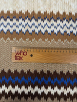 Zigzag Knit Mesh Fabric with Shimmer Elastic Jersey for Fashion Apparel - Whotex Fabrics London
